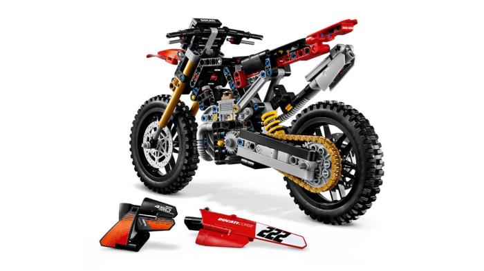 LEGO TECHNIC MOTOCICLETA DUCATI DESMO 450 MX VERSIUNEA DE UZINA 42238 [10]