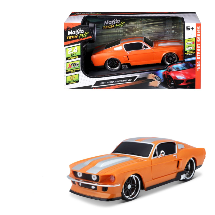 MAISTO MASINUTA CU TELECOMANDA 2.4GHz FORD MUSTANG GT 1967 SCARA 1 LA 24 [2]