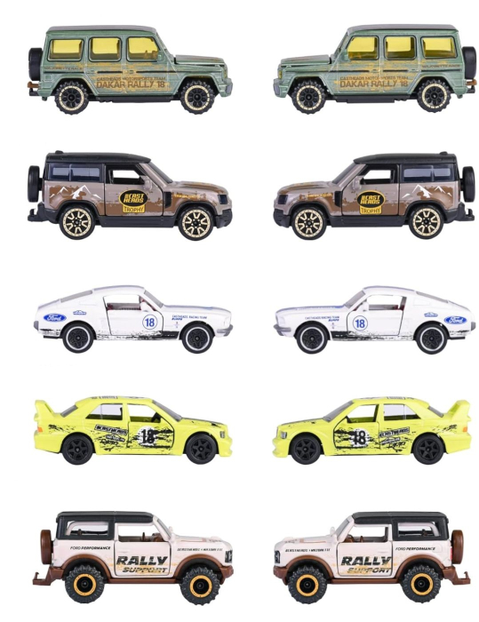 MAJORETTE CASTHEADS SERIES SET 5 MASINUTE SCARA 1:64 [5]