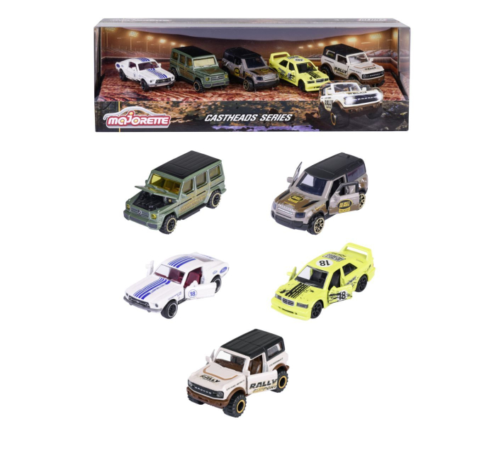 MAJORETTE CASTHEADS SERIES SET 5 MASINUTE SCARA 1:64 [9]