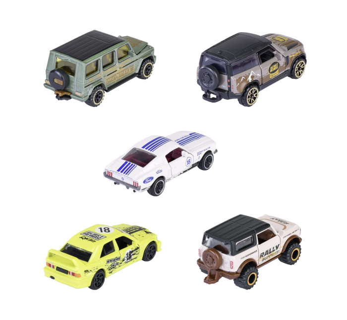 MAJORETTE CASTHEADS SERIES SET 5 MASINUTE SCARA 1:64 [4]