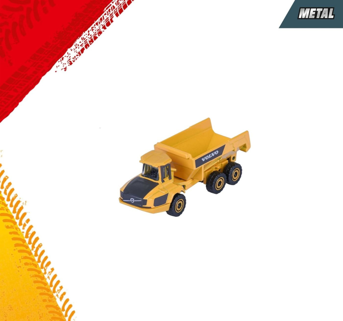 MAJORETTE SET 4 UTILAJE METALICE VOLVO CONSTRUCTION 7.5CM [5]