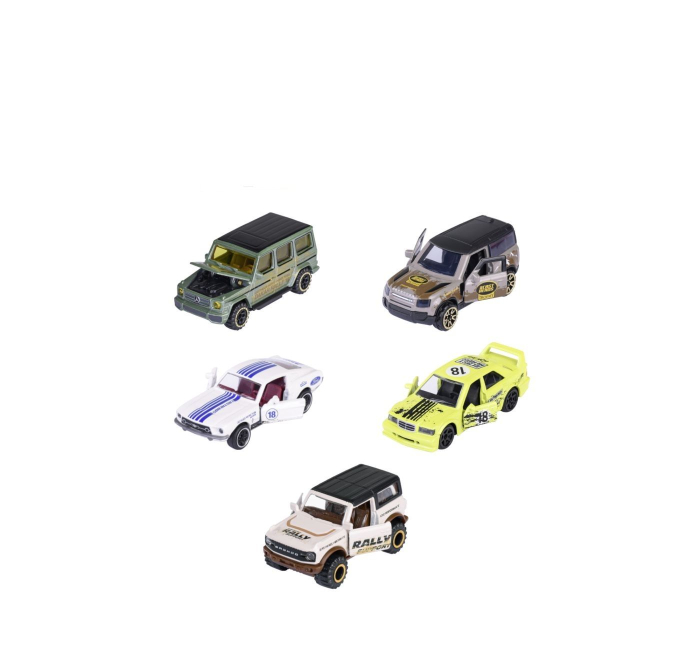 MAJORETTE SET 5 MASINUTE METALICE CASTHEADS 7.5CM [2]