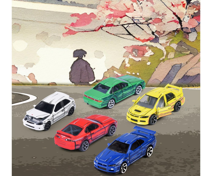 MAJORETTE SET 5 MASINUTE METALICE JDM LEGENDS PREMIUM ANIME SCARA 1 LA 64 [4]