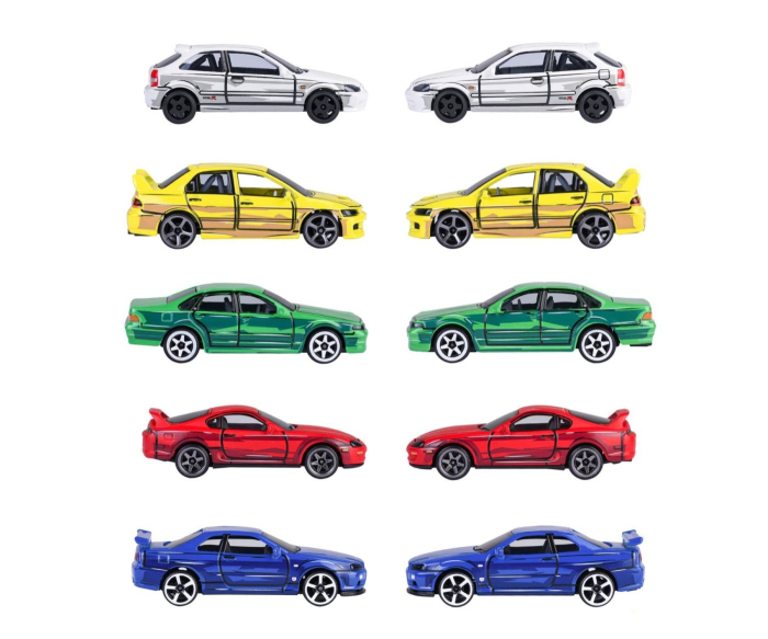 MAJORETTE SET 5 MASINUTE METALICE JDM LEGENDS PREMIUM ANIME SCARA 1 LA 64 [6]