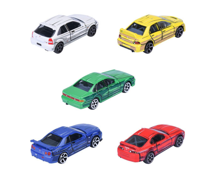MAJORETTE SET 5 MASINUTE METALICE JDM LEGENDS PREMIUM ANIME SCARA 1 LA 64 [5]