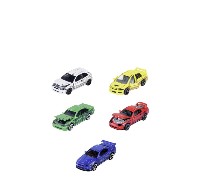MAJORETTE SET 5 MASINUTE METALICE JDM LEGENDS PREMIUM ANIME SCARA 1 LA 64 [2]