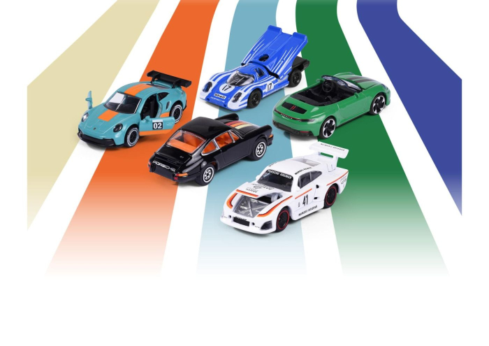 MAJORETTE SET 5 MASINUTE METALICE PORSCHE 2 MODELE EXCLUSIVE SCARA 1 LA 64 [7]