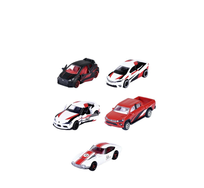 MAJORETTE SET 5 MASINUTE METALICE TOYOTA RACING SCARA 1 LA 64 [2]