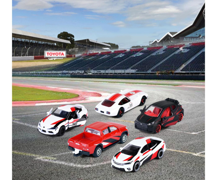 MAJORETTE SET 5 MASINUTE METALICE TOYOTA RACING SCARA 1 LA 64 [7]