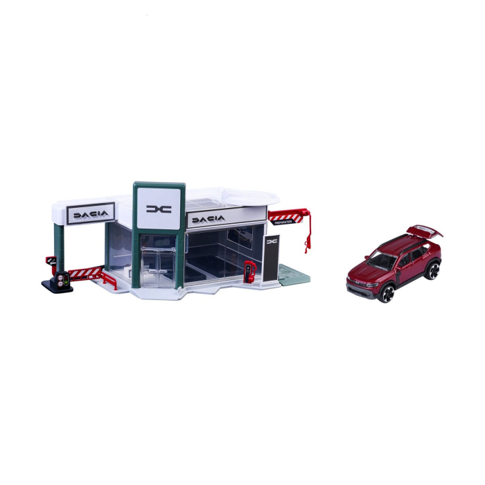 MAJORETTE SET SHOWROOM AUTO DACIA CU MASINUTA INCLUSA DACIA DUSTER SCARA 1 LA 64 [2]