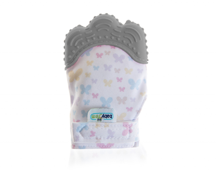 Manusa bebelusi pentru dentitie Butterfly BabyJem (Culoare: Bleu) [12]