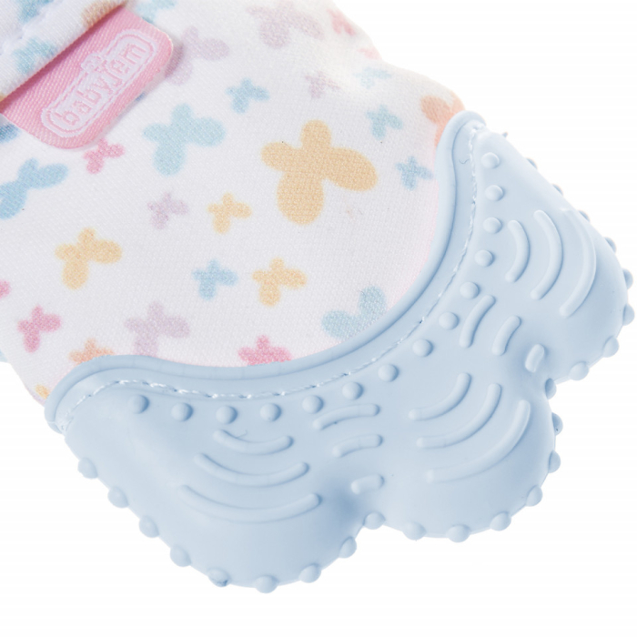 Manusa bebelusi pentru dentitie Butterfly BabyJem (Culoare: Bleu) [4]