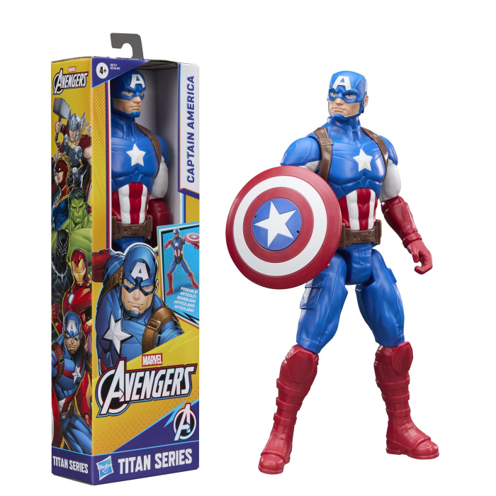MARVEL AVENGERS TITAN SERIES FIGURINA CAPTAIN AMERICA 29CM [8]
