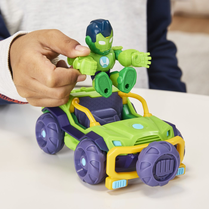 MARVEL IRON MAN SI PRIETENII SAI UIMITORI SET VEHICUL SI FIGURINA IRON HULK [7]