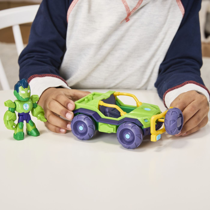 MARVEL IRON MAN SI PRIETENII SAI UIMITORI SET VEHICUL SI FIGURINA IRON HULK [5]