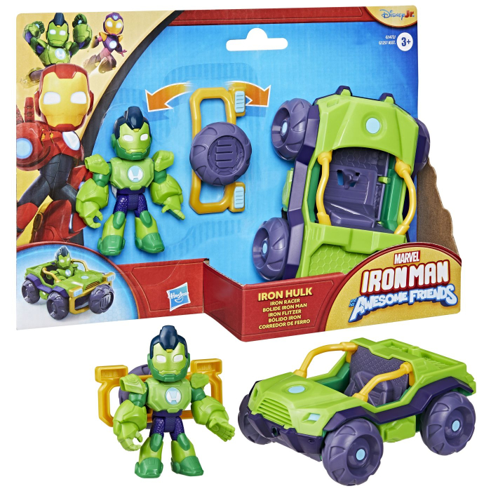 MARVEL IRON MAN SI PRIETENII SAI UIMITORI SET VEHICUL SI FIGURINA IRON HULK [9]