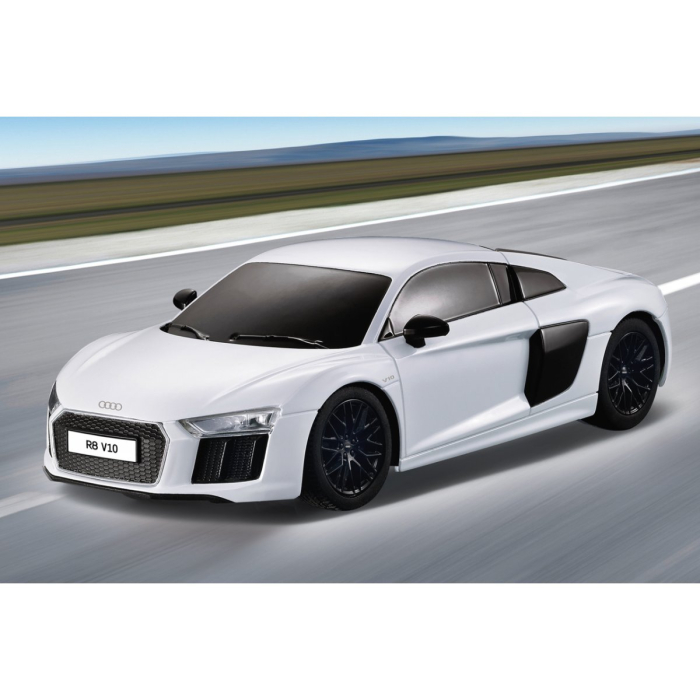 MASINA CU TELECOMANDA AUDI R8 ALB CU SCARA 1 LA 24 [8]