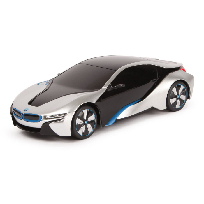 MASINA CU TELECOMANDA BMW I8 ARGINTIE SCARA 1 LA 24 [3]