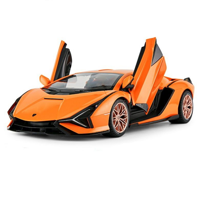 MASINA CU TELECOMANDA LAMBORGHINI SIAN PORTOCALIU CU SCARA 1 LA 14 [4]