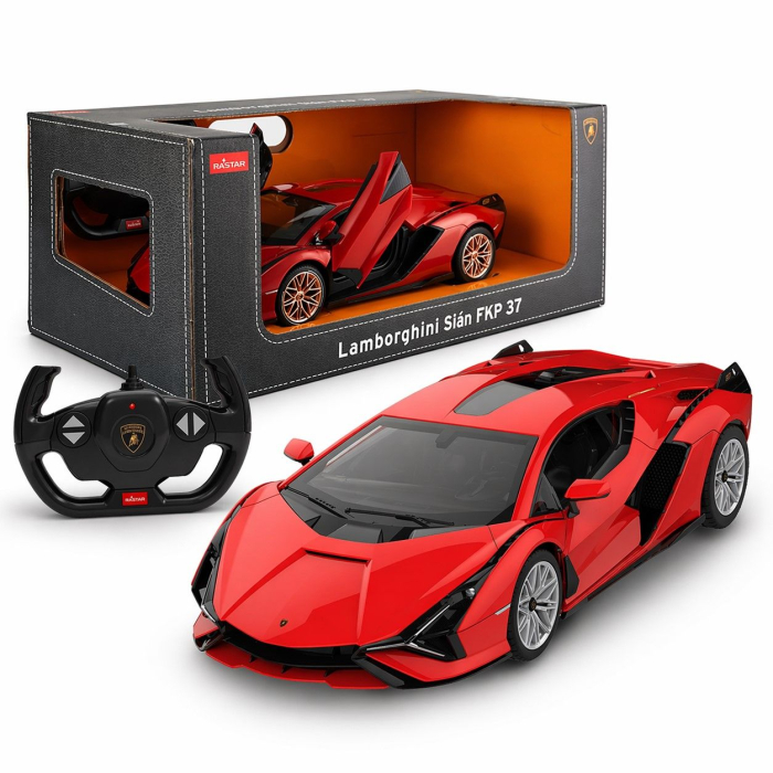 MASINA CU TELECOMANDA LAMBORGHINI SIAN ROSU CU SCARA 1 LA 14 [7]