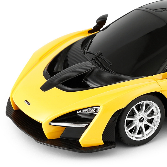 MASINA CU TELECOMANDA MCLAREN SENNA GALBEN CU SCARA 1 LA 24 [6]