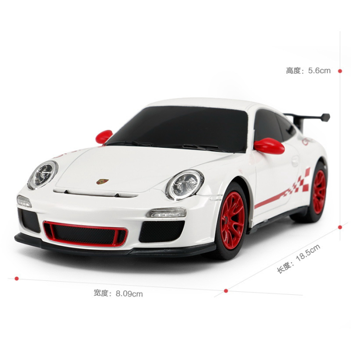 MASINA CU TELECOMANDA PORSCHE GT3 RS ALB CU SCARA 1 LA 24 [7]