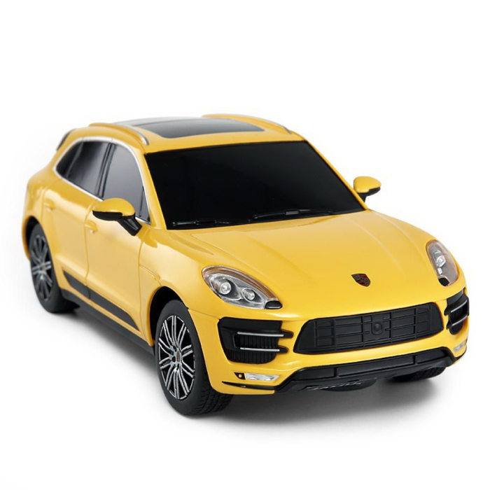 MASINA CU TELECOMANDA PORSCHE MACAN TURBO GALBEN CU SCARA 1 LA 24 [6]