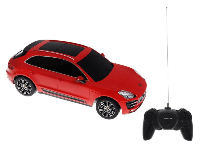 MASINA CU TELECOMANDA PORSCHE MACAN TURBO ROSU CU SCARA 1 LA 24 [6]