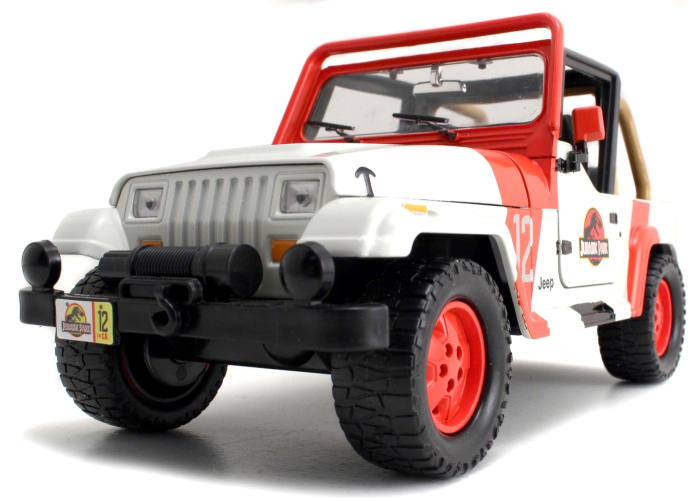 MASINUTA METALICA JURASSIC WORLD 1992 JEEP WRANGLER 1:24 [5]