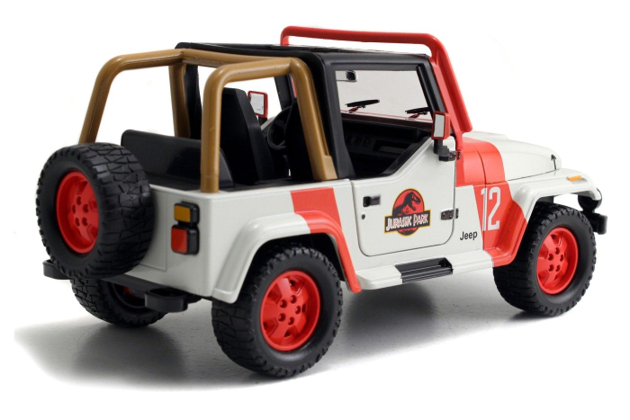 MASINUTA METALICA JURASSIC WORLD 1992 JEEP WRANGLER 1:24 [9]