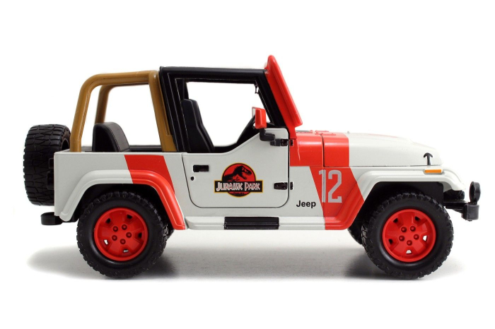 MASINUTA METALICA JURASSIC WORLD 1992 JEEP WRANGLER 1:24 [10]