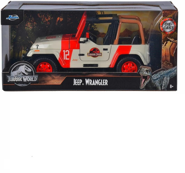 MASINUTA METALICA JURASSIC WORLD 1992 JEEP WRANGLER 1:24 [2]
