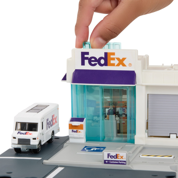 MATCHBOX SET ACTION DRIVERS CENTRUL DE COLETE FEDEX [4]