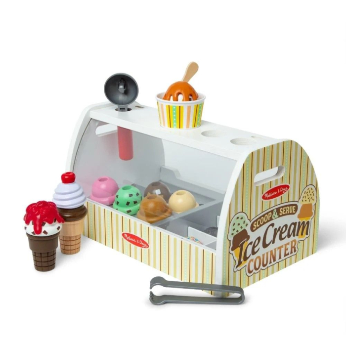 MELISSA AND DOUG SCOOP AND SERVE SET DE JOACA DIN LEMN TEJGHEAUA CU INGHETATA [2]