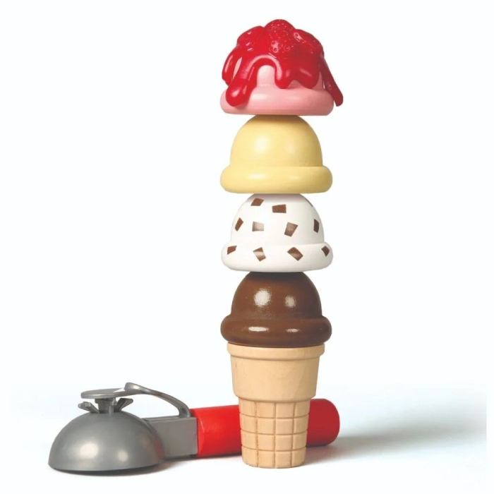 MELISSA AND DOUG SCOOP AND SERVE SET DE JOACA DIN LEMN TEJGHEAUA CU INGHETATA [5]