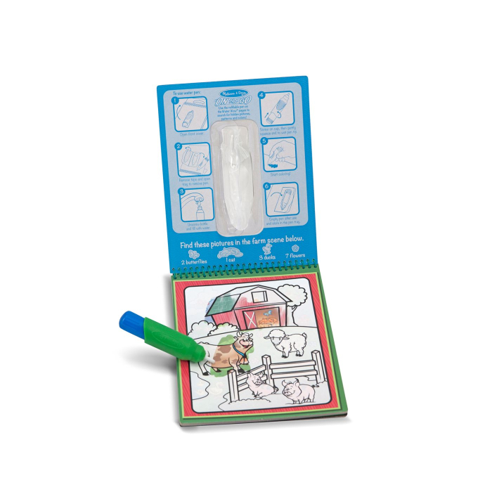 MELISSA AND DOUG WATER WOW CARTE DE COLORAT ANIMALE REUTILIZABILA CU APA [2]
