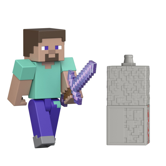 MINECRAFT CRAFT A BLOCK FIGURINA STEVE 8CM [6]
