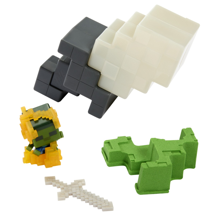 MINECRAFT MINI MODE SET EXPLORARE MINIERA GRI SI ALB [4]