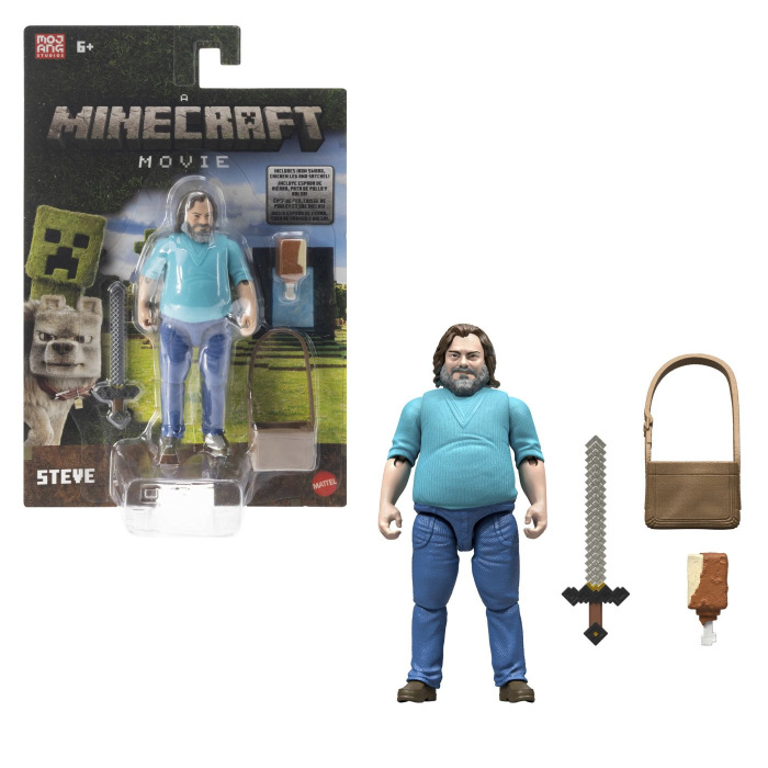 MINECRAFT SET FIGURINA STEVE CU ACCESORII [6]
