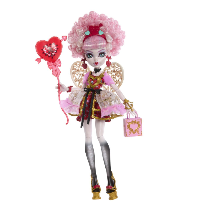 MONSTER HIGH ANIVERSARE DULCE SI INFRICOSATOARE PAPUSA CUPID ASTERIA CU ACCESORII [6]