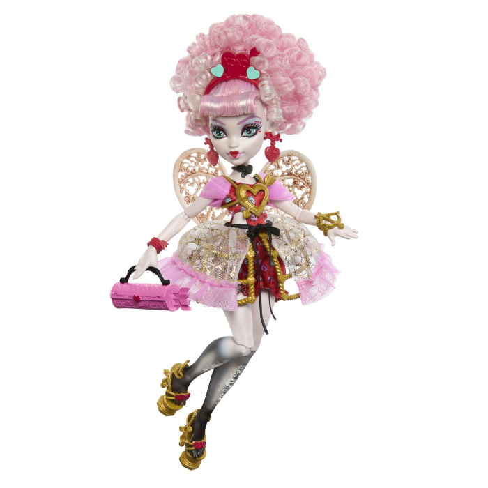 MONSTER HIGH ANIVERSARE DULCE SI INFRICOSATOARE PAPUSA CUPID ASTERIA CU ACCESORII [3]