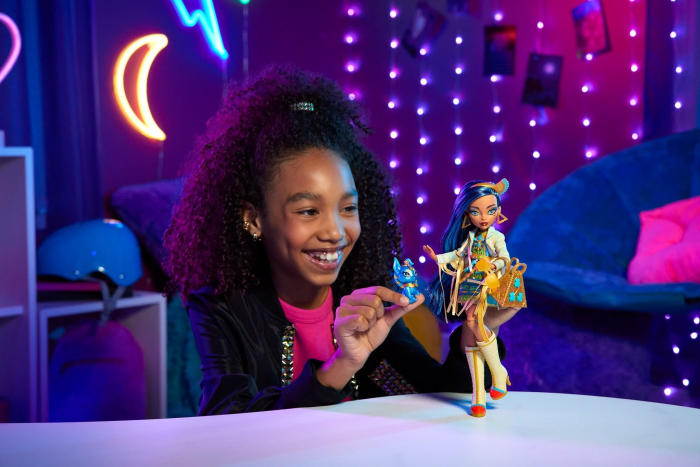 MONSTER HIGH PAPUSA CLEO DENILE CU ANIMALUT SI ACCESORII [3]