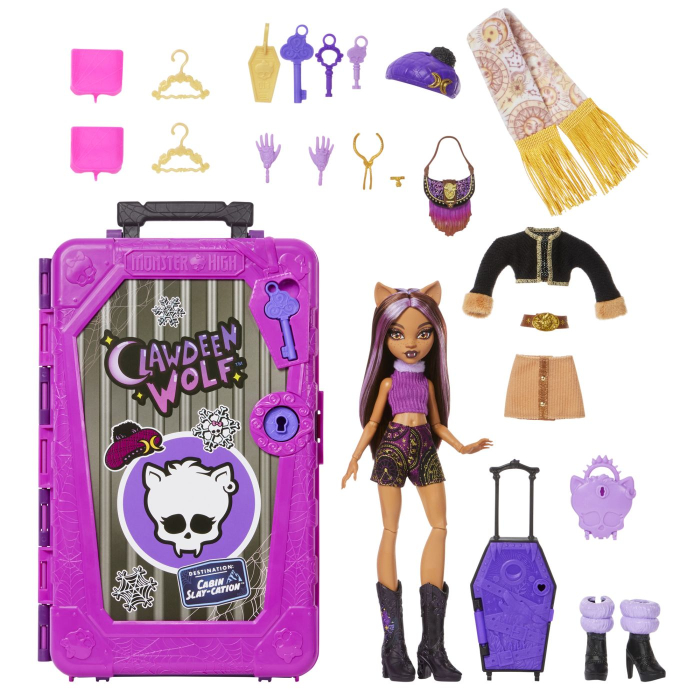 MONSTER HIGH SKULLTIMATE SECRETS PAPUSA CLAWDEEN WOLF CU ACCESORII [2]