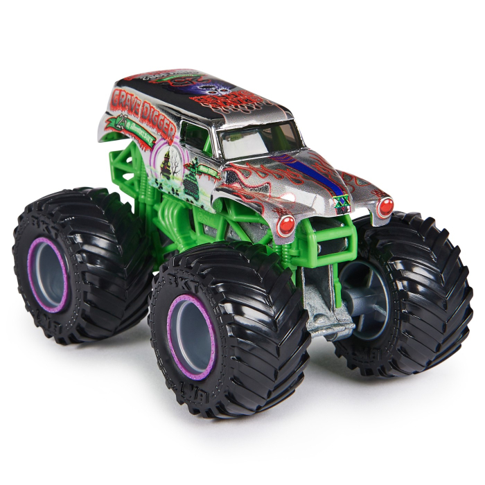 MONSTER JAM MASINUTA METALICA GRAVE DIGGER SCARA 1 LA 64 [3]