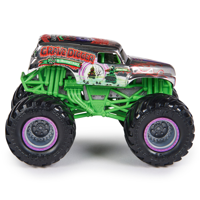 MONSTER JAM MASINUTA METALICA GRAVE DIGGER SCARA 1 LA 64 [2]