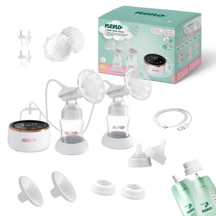 Neno Bella Twin Moon - pompă de sân electrică dublă, fără fir [4]