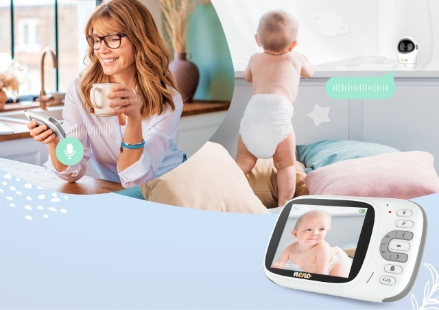 Neno Berkano – monitor electronic pentru bebeluși cu receptor wireless [10]