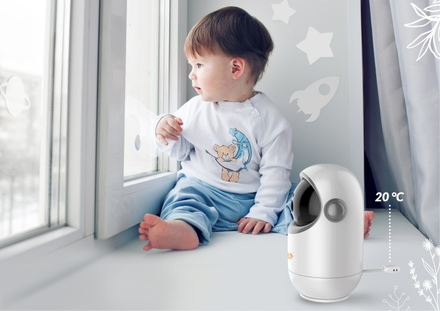 Neno Berkano – monitor electronic pentru bebeluși cu receptor wireless [8]