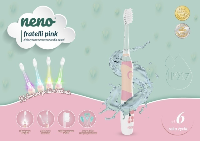 Neno Fratelli Pink – periuță de dinți electrică, peste 6 ani [3]